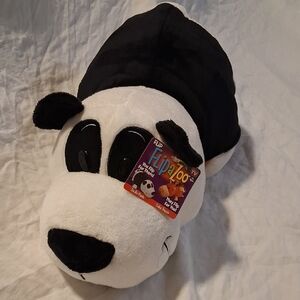 Flip A Zoo New 2-in-1  Panda to a Dragon Plush Stuffed Animal Toy